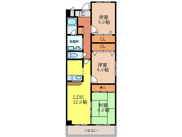 レグルス石澄の物件間取画像